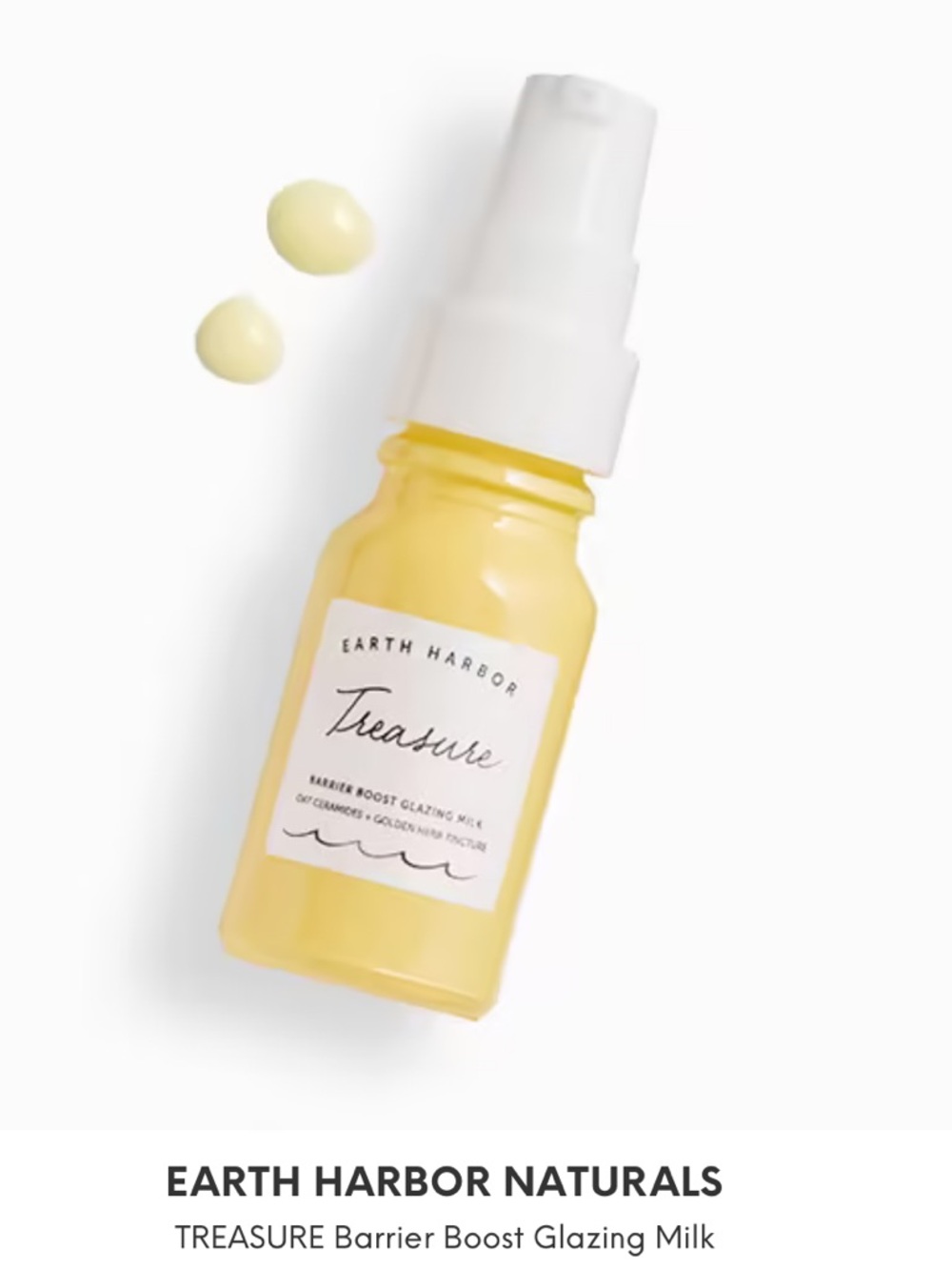 Earth Harbor Treasure Barrier Boost Glazing Milk — Yellow